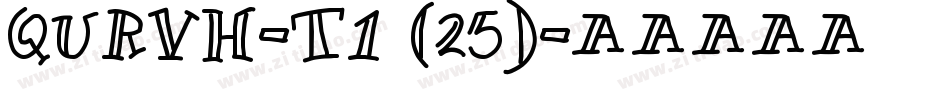 QURVH-T1 (25)字体转换
